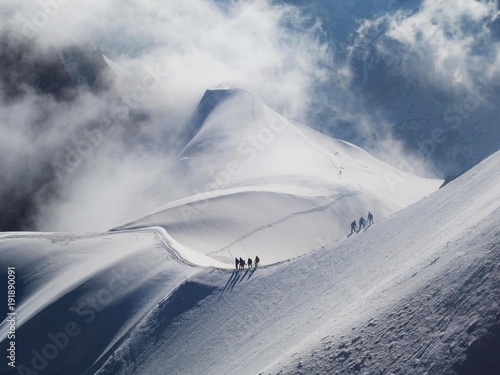 Aiguille du Midi - szczyt w Alpach w masywie Mont Blanc © Iwona