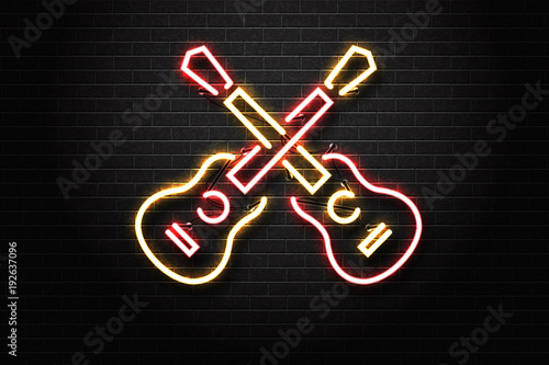 vector-realistic-isolated-neon-sign-of-guitar-for-decoration-and-covering-on-the-wall-background-concept-of-live-music-dj-and-live-concert