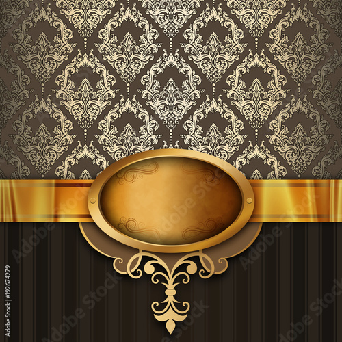 fond-de-luxe-vintage-avec-cadre-dore