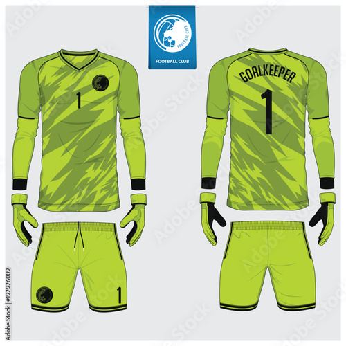 goalkeeper jersey or soccer kit goalkeeper glove template design