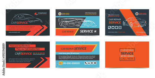 set of automotive repair service business cards layout templates create your own business cards - Create Your Own Business Cards set of automotive repair service business cards layout templates create your own business cards - Create Your Own Business Cards