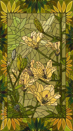 vector-illustration-flowers-of-yellow-lilies