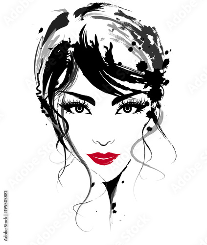 piekne-kobiety-logo-kobiety-stawiaja-czolo-makeup-na-bialym-tle-wektor