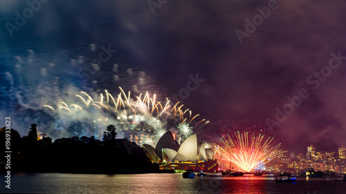 New Years Eve Fireworks and Celebration in Sydney, Australia