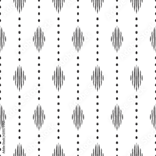 Black And White Ikat Tribal Textile Modern Pattern Seamless Black And White Ikat Tribal Textile Modern Pattern Seamless Background Graphic Design For Cover