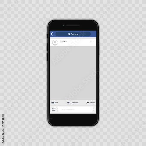 Social network photo frame. Vector illustration. Interface Concept.