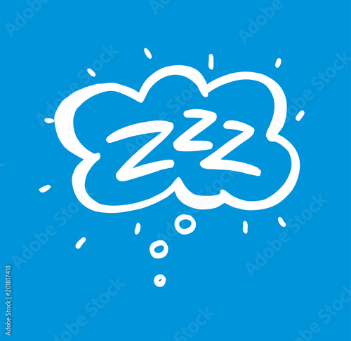 sleep comic bubble zzz sleeping bubble icon vector buy photos