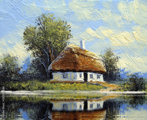 landliche-landschaft-der-olgemalde-kunst