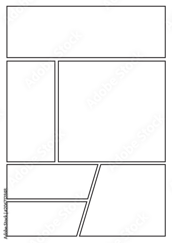 Manga Storyboard Layout Template For Rapidly Create The Comic Book Manga Storyboard Layout Template For Rapidly Create The Comic Book Style A4 Design Of Paper
