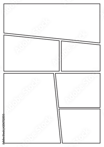 Manga Storyboard Layout Template For Rapidly Create The Comic Book Manga Storyboard Layout Template For Rapidly Create The Comic Book Style A4 Design Of Paper