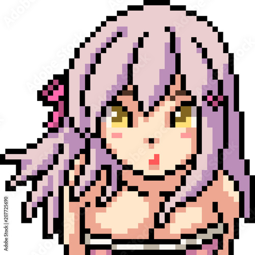 vector pixel art anime girl | Buy Photos | AP Images | DetailView