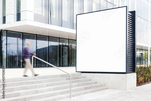 Outdoor Billboard Mockup With White Copy E To Add Company Names Outdoor Billboard Mockup With White Copy E To Add Company Names And Logos In Modern Business