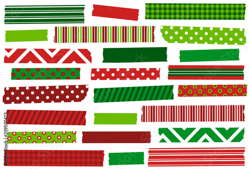 christmas red and green washi tape strips eps file has global colors for easy color - Why Are Red And Green Christmas Colors christmas red and green washi tape strips eps file has global colors for easy color - Why Are Red And Green Christmas Colors
