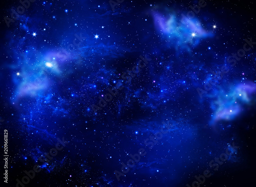 starry night sky deep outer space