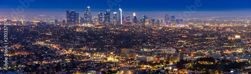 Los Angeles Downtown sunset