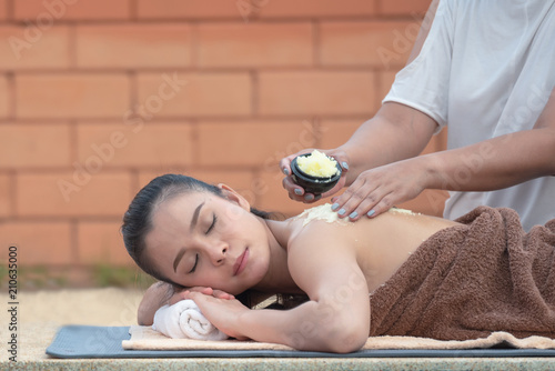 Young Beautiful Asian Woman Getting Massage In Spa Environment Traditional Oriental Aroma Therapy And Beauty Young Beautiful Asian Woman Getting Massage In Spa Environment Traditional Oriental Aroma Therapy And Beauty