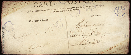 Vintage grunge background with old paper texture and inscription