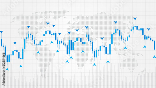 Forex Trading Indicators Vector Illustration Online Trading Signals - 