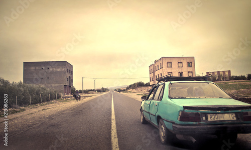 vintage-amerykanska-autostrada