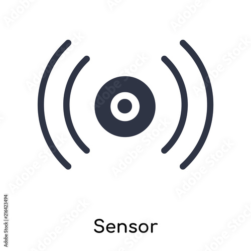 sensor icon isolated on white background. Simple and editable sensor