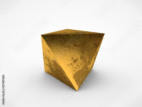 The Image Of Gold Prisms With Dark Spots On Surface A Symbol The Image Of Gold Prisms With Dark Spots On Surface A Symbol Firmness