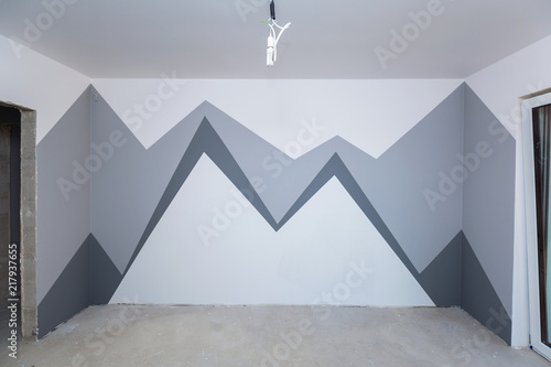 Children Room Interior With Mountain Paint Photos Ap Images Children Room Interior With Mountain Paint