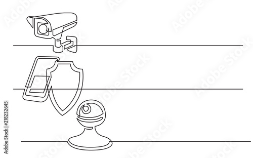 banner design continuous line