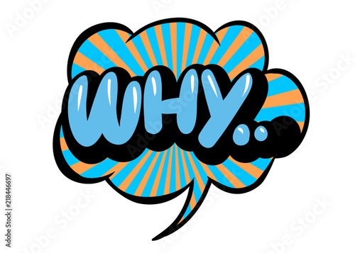 Bright Vector Battle Speech Bubble Why Colorful Emotional Icon