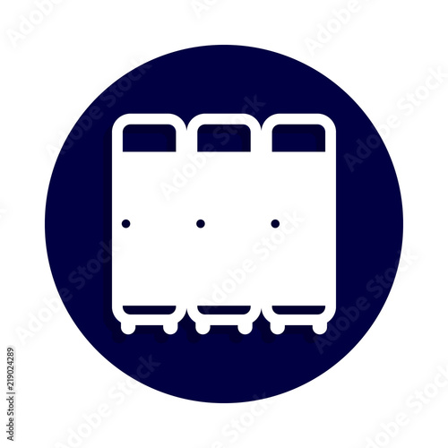 Locker Room Icon In Badge Style One Of American Football