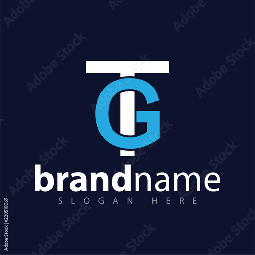 T G Initial Letter Logo Vector Buy Photos Ap Images Detailview