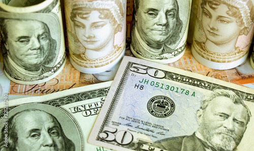 American Dollars And British Pounds Photos Ap Images American Dollars And British Pounds