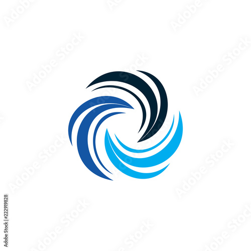 blue swirl logo