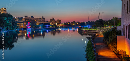 Sunset in Downtown South Bend, IN