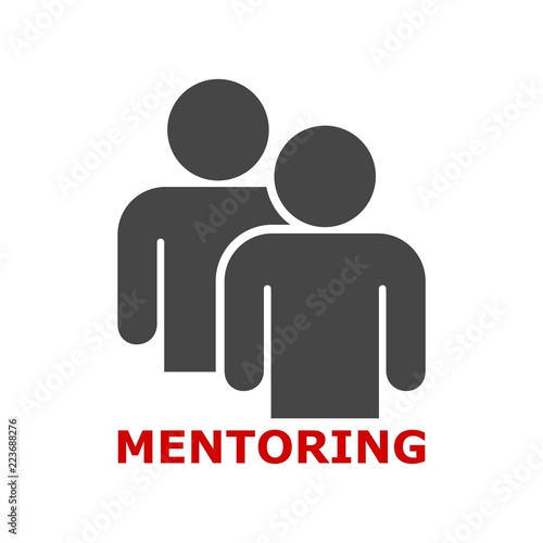 Mentoring icon, Mentoring concept