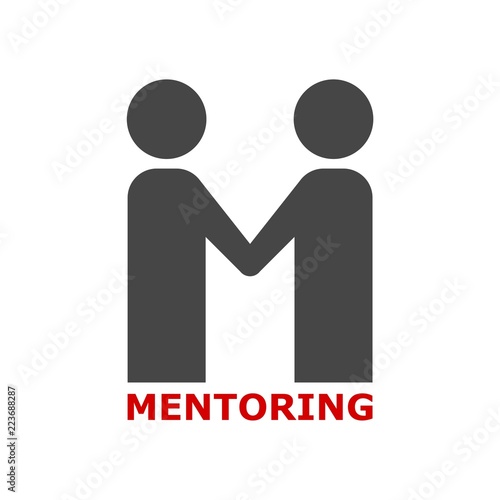 Mentoring icon, Mentoring concept