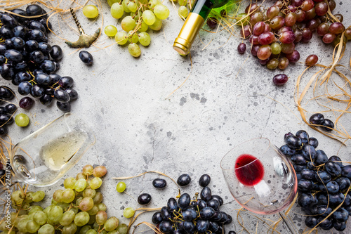 Red and white wine