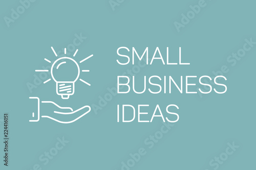 Line Concept Small Business Ilration Idea Vector Banner On Line Concept Small Business Ilration Idea Vector Banner On