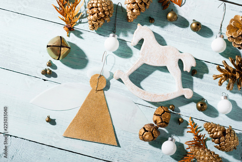 handmade angel from paper rocking horse and christmas ornaments - Handmade Angels Christmas Decorations handmade angel from paper rocking horse and christmas ornaments - Handmade Angels Christmas Decorations