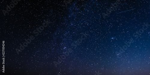 Night sky with stars and galaxy in outer space, universe background