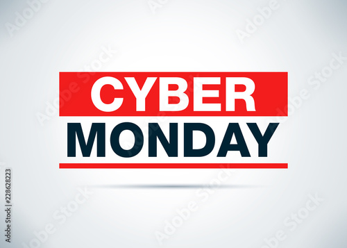 Cyber Monday Abstract Flat Background Design Illustration