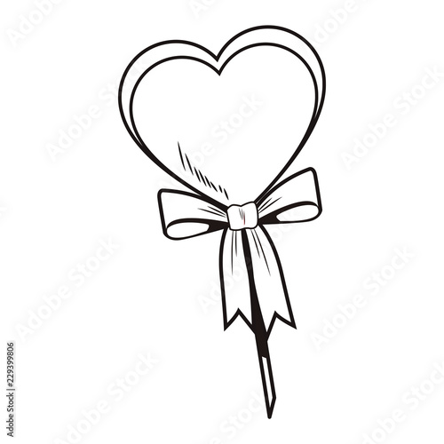 Romantic balloon gift pop art cartoon © Jemastock