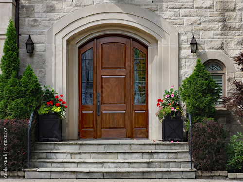 Elegant Front Door Of Stone House With Flagstone Steps Photos Elegant Front Door Of Stone House With Flagstone Steps
