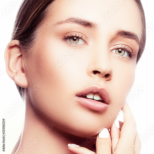 white girl facial Nude catwalk fashion show