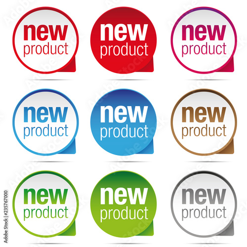 New Product label badge set © grounder