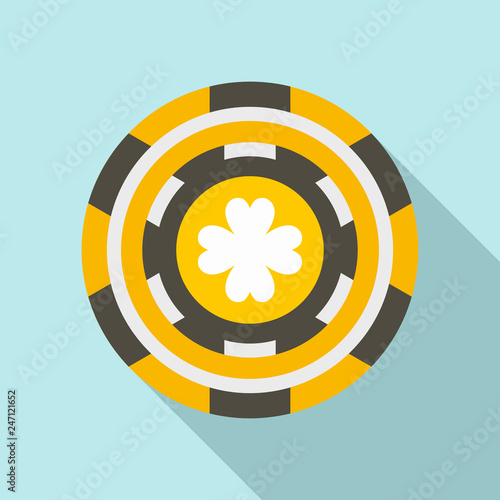 Colorful Casino Chip Icon Flat Illustration Of Colorful Casino Chip - colorful casino chip icon flat illustration of colorful casino chip vector icon for web design