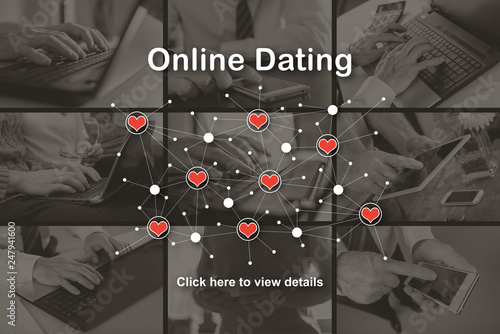 Concept of online dating © thodonal