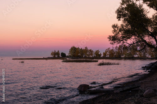Violet sunset on Finland gulf © Morgenstjerne