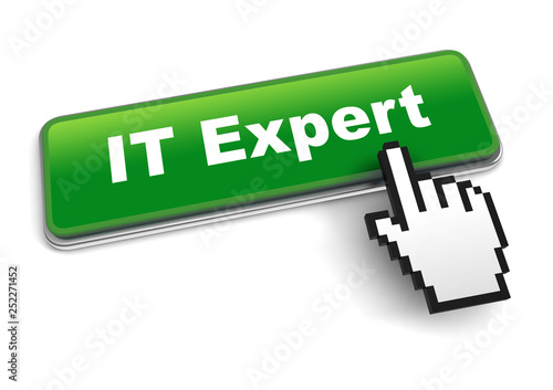 it expert concept 3d illustration isolated