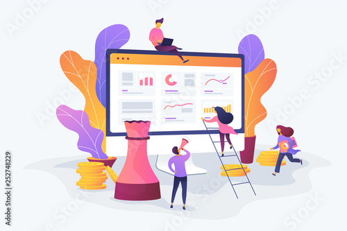 Consulting vector creative concept illustration.