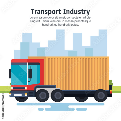 delivery service truck vehicle